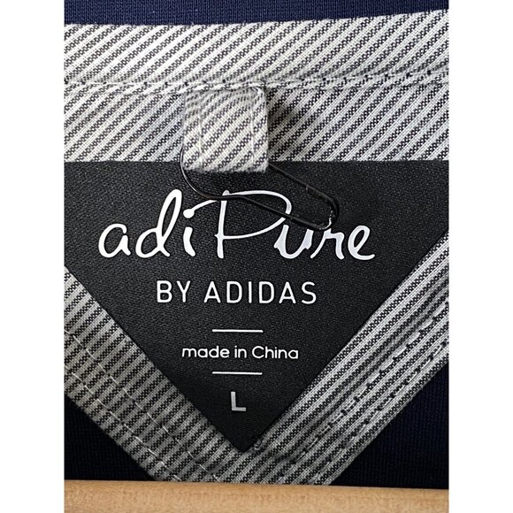 Adidas Adipure Modern Tech PGA Logo Players Navy Blue Mens Large Golf 1/4 Zip - Picture 5 of 16
